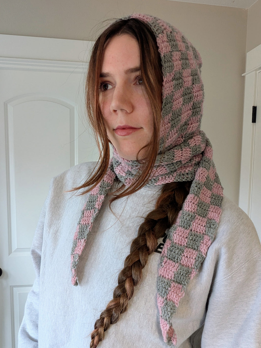 Glitchless Hooded Scarf Pattern